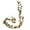 Beige, variant on Peony Vine Garland Hanging Silk Decoration For Wedding Arch Party Garden Home Wall