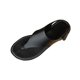 thumbnail image 1 of Zapatos Casuales de las Mujeres Tamaño Más Abierto Del Dedo Del Pie Sandalias de Tanga Plana con Correa Trasera, Sandalias Planas Blancas para la Playa Y Al Aire Libre, 1 of 9