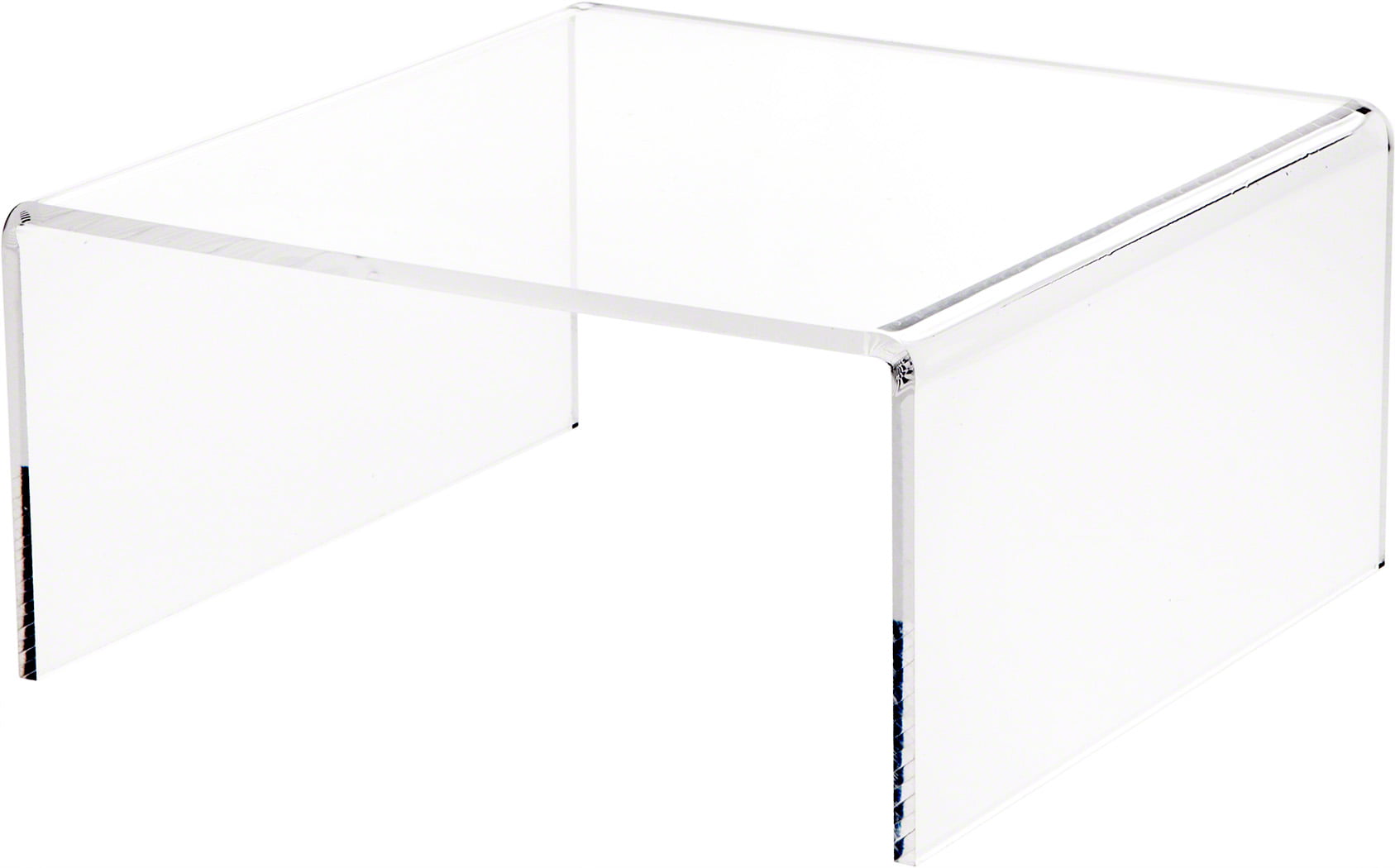Acrylic Clear Square Riser Display Stand 2 x 2 x 2" 