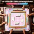 thumbnail image 5 of American Mahjong Mat for Table, Premium Silicone Noise Reduction Game Cover, 31.5 x 31.5 Inch Ships Rolled with Storage Bag (Pink Checked), 5 of 8