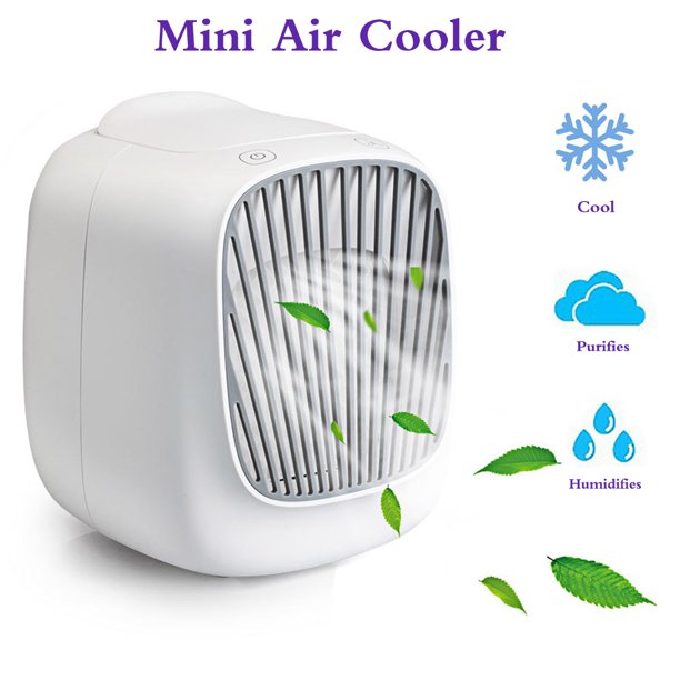 TureClos USB Refillable Mini Air Cooler Desktop Fan Portable Cold Wind