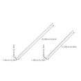 thumbnail image 2 of Miangastore 2pcs Transparent Triangle Ruler Small Architectural Scale Ruler Pocket Size Ruler Metric Ruler Plastic Clear Ruler Drafting Tools Office and School Supplies, 2 of 8