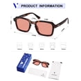 thumbnail image 5 of Gafas de Sol VANLINKER Polarizadas de Moda Cuadradas VL9849 Carey, 5 of 5