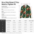 thumbnail image 5 of Lsque Vintage Santa Skiing Green Plaid UPF 50+ Lightweight Sun Protection Men's Women's Long Sleeve Shirt, Hoodie Performance -Medium, 5 of 9