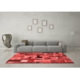 thumbnail image 3 of Ahgly Company Indoor Square Patchwork Red Transitional Area Rugs, 8' Square, 3 of 4