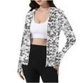 thumbnail image 5 of Meichang Women's Sun Protection Hoodie Jacket Lightweight Long Sleeve Thumb Hole Camo Jackets Full Zip Running Athletic Sun Hoodie, 5 of 8