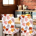 thumbnail image 7 of 6Pcs Fall Leaves Chair Covers Colorful Maple Leaves Removable Stretch Elastic Dining Chair Slipcover Protector for Autumn Thanksgiving Home Kitchen Wedding Party Decor, 7 of 7