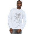 thumbnail image 2 of Harry Potter Mens Dragon Line Art Sweatshirt, 2 of 5