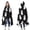 Black Halloween Ghosts, variant on Wearable Blanket,Black Halloween Ghosts and Bats Hooded Wearable Flannel Blanket for Adults & Teens,Winter Poncho Shawl Wrap Cape Cozy Anti-Pill,50"x60"
