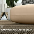 thumbnail image 5 of Ylln Outdoor Waterproof Polyester Loveseat Cushion Set, 48 x 24 Inch, Removable Cover, Khaki, 5 of 7