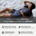 thumbnail image 5 of BedVoyage Queen Size Duvet Cover Set, Luxury 100% Viscose Derived from Bamboo, with 2 Standard Shams, Button Closure/Corner Ties, Silky-Soft, Lightweight & Cooling, Full/Queen – Gray Geometric, 5 of 8