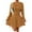 Ginger, variant on CharmCyan Women’s Ribbed Knit Long Sleeve Hooded Dress with Cutout Detail and Flared Skirt Casual Pullover Style Comfortable Fit Beige L