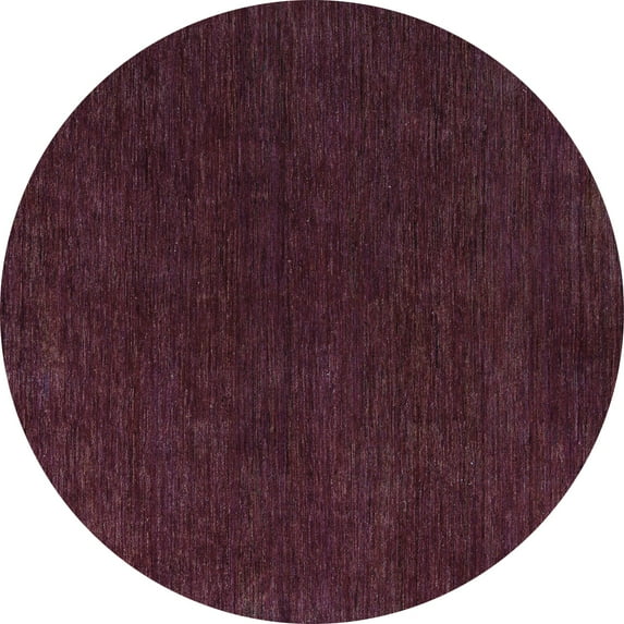 Ahgly Company Indoor Round Abstract Light Blue Modern Area Rugs, 4' Round