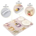 thumbnail image 3 of Yayeee Dish Drying Mat for Kitchen Counter 16"x18" Microfiber Absorbent Pad, Purple Jam Jars, 3 of 7