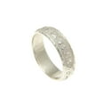 thumbnail image 1 of 925 sterling silver personalized custom made 6mm Hawaiian scroll raised letter ring band size 14, 1 of 4