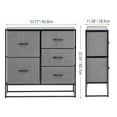 thumbnail image 3 of mDesign Dresser Storage Chest Organizer Unit, 5 Drawers - Charcoal Gray, 3 of 7