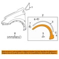 thumbnail image 3 of CAPA For 13-15 RAV4 USA-Built Front Fender Flare Wheel Opening Molding PAIR SET, 3 of 3