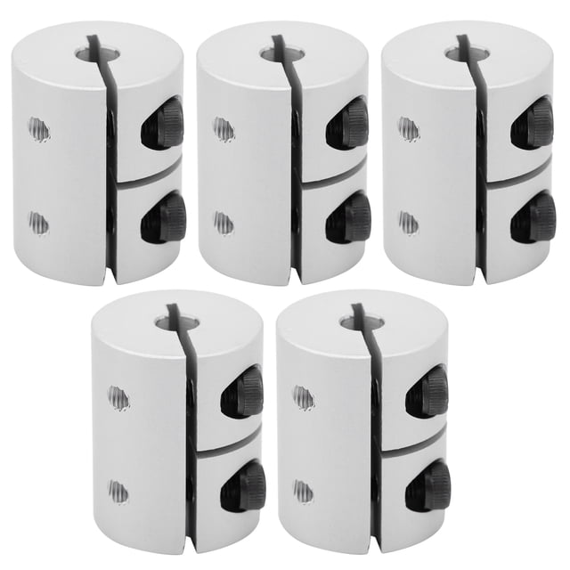 Conector de eje, 5 piezas Acoplamiento de acoplador de eje Acoplamiento rígido Acoplamiento de eje flexible Uso conveniente