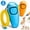 Blue/Orange, variant on Rongsi 4 Pack Dog Whistle, Dog Whistle to Stop Barking, Adjustable Sound Pitch Dog Whistle with Keychain, Professional Recall Dog Training Whistles for All Dogs