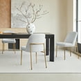thumbnail image 4 of CHITA Modern Dining Chairs Set of 2 Metal Legs Dining Chair, Fabric in Cloud(Multi-colored), 4 of 9