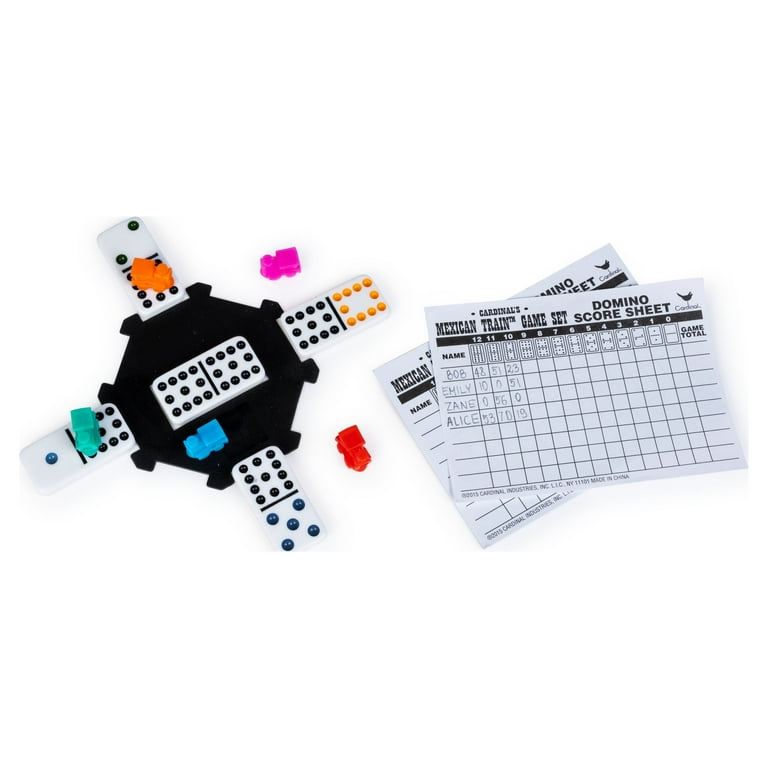 Cardinal Mexican Train Dominoes Game for Families & Kids