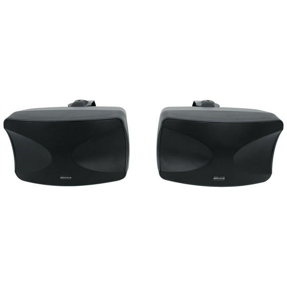 Pair Rockville WET-44 PRO Dual 4" 4-Way Swivel 70V Commercial Speakers in Black