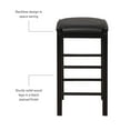 thumbnail image 4 of Linon Tifton 3 Piece Wood & Faux Marble Tavern Set Backless Stools in Black, 4 of 13