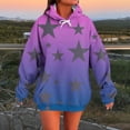 thumbnail image 2 of hotojiny Oversized Hoodies for Women Star Cute Pullover Trendy Gradient Drawstring Sweatshirts Tops with Pocket Fall Winter Outfits, 2 of 5