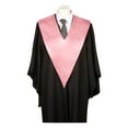 thumbnail image 3 of Fgnfyis Graduation V Shaped Scarf Stole and Ceremonial Satin Ribbon for Adult Graduation Solid Color Accessory Pink, 3 of 5