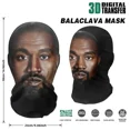 thumbnail image 4 of Nueva máscara Kanye con estampado 3D, máscara facial completa de malla elástica para hombres y mujeres, sombreros de Cosplay, moda Hip Hop, pasamontañas, capucha, sombrero, tocado, 4 of 5