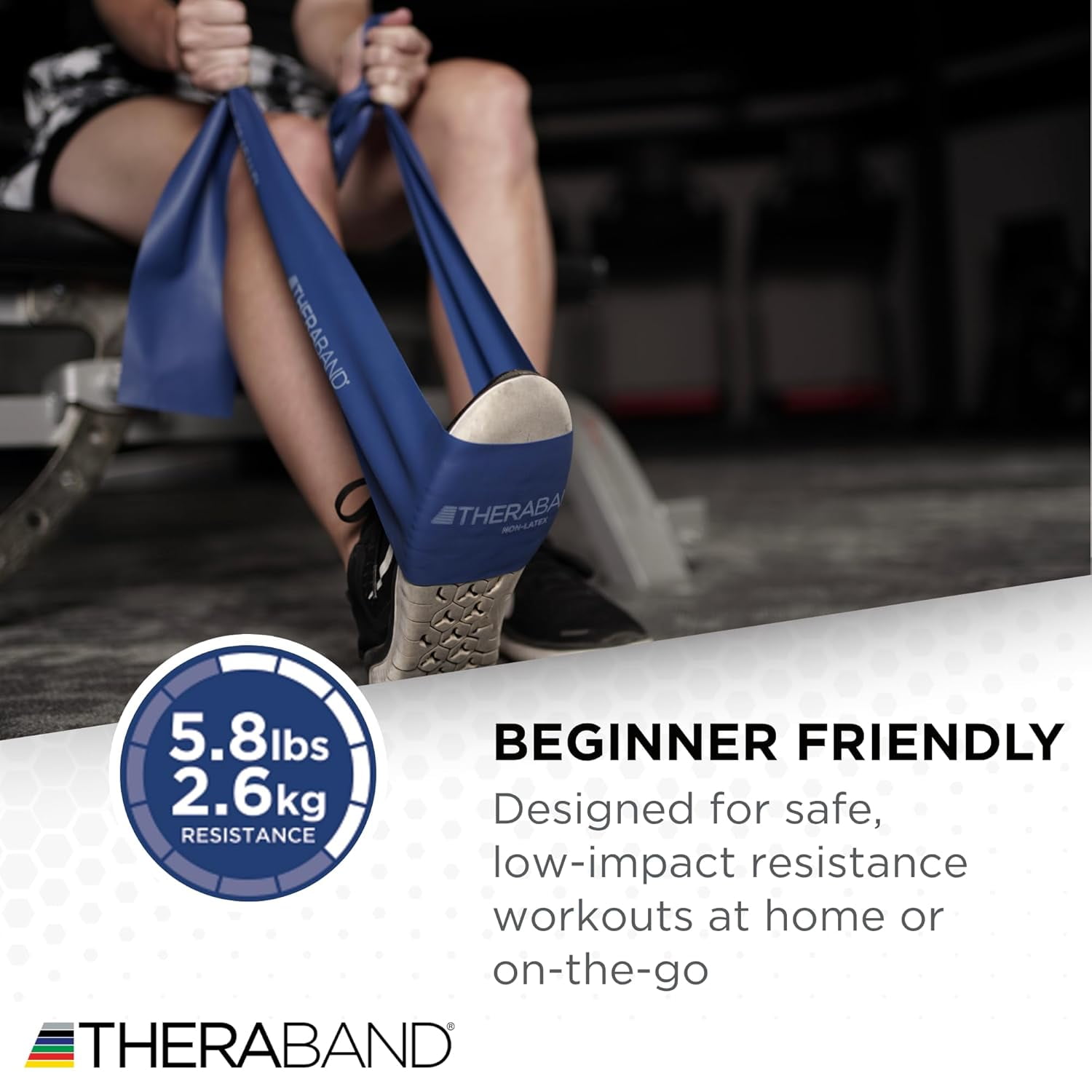 Resistance Bands Set, Advanced Kit, Blue, Black, Silver, Latex Elastic Bands for Exercise & Physical Therapy, Strength Training Bands for Upper & Lower Body Fitness