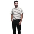 thumbnail image 1 of BESTMAN Casual Printed Shirts For Men Slim Fit Button Down Short Sleeve Shirt, 1 of 1