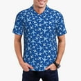 thumbnail image 5 of Wukai Airplanes in the Sky Men’s Polo Shirts,Quick-Dry Athletic Shirt,Classic Fit Shirts-X-Large, 5 of 8