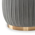 thumbnail image 7 of Adore Decor Jolie Modern Pleated Velvet Ottoman in Gray, 7 of 7