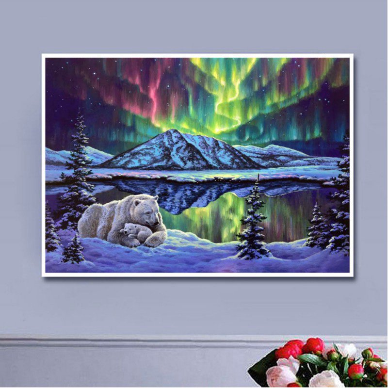 Uccdo Paintworks Paint By Number for Adults Kits Diy Oil Painting