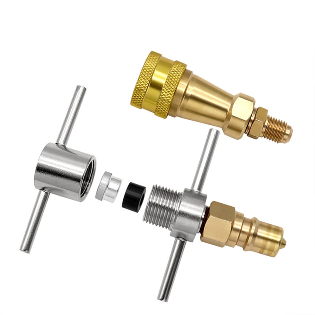 7829 Refrigerator Quick Coupling Fridge Refrigerants Refill Adapter Quick Connect Tool For Cleaning & Unclogging Pipes