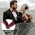 thumbnail image 5 of Dytern Party Pre-tied Bow Tie Adjustable Groom Bowtie Tuxedo Bowtie for Men Party Wedding, 5 of 10
