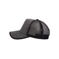 thumbnail image 3 of Top Headwear Straw Adjustable Trucker Hat - Grey/Black, 3 of 4