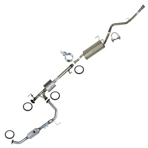 Stainless Steel Driver-Side Exhaust System Kit with Catalytic Converter, Resonator & Muffler Fits 2003–2004 Toyota Tundra 4.7L – Direct Fit