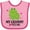 Pink and Fuchsia, variant on Inktastic My Grammy Loves Me Granddaughter Girls Baby Bib