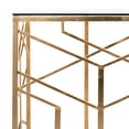 thumbnail image 4 of Safavieh Sean Glam Tempered Glass Console Table, Gold, 4 of 5