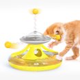 thumbnail image 4 of Flmtop Cats Toy Rotating Interaction ABS Pet Kitten Turntable Toy for Pet Accessories Blue, 4 of 9