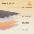 thumbnail image 6 of Vccoem Heated Mattress Pad Queen Size, Electric Bed Warmer with Dual Controller, 9 Heat Settings & 10-Hour Auto Shut-off, Machine Washable, Gray, 6 of 9