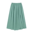 thumbnail image 5 of GUACER High Waisted Maxi Skirt for Women Side Slit Boho Flowy Long Skirt Casual Summer Beach Skirts, 5 of 6