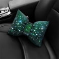 thumbnail image 1 of 2023 Shiny Rhinestone Bow Car Headrest Neck Pillow for Women Driver Back Support and Relaxation Accessory, 1 of 6
