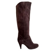 Knee High Brown Suede Boots - Runway Catalog