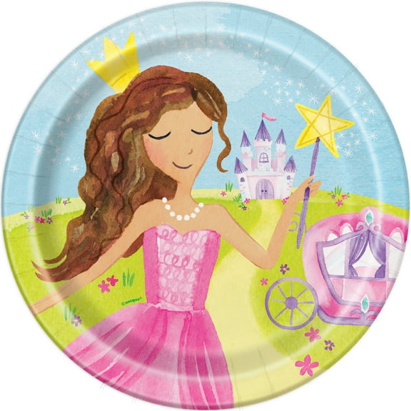 9" Magical Princess Party Plates, 8 Count