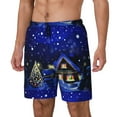 thumbnail image 2 of Haiem Christmas Night Men'S Quick-Dry Swim Trunks: Comfortable Beach Shorts With Mesh Lining And Pockets - Ideal For Swimming And Sunbathing X-Large, 2 of 9