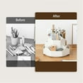 thumbnail image 3 of Office Supplies For Desk 9 Slots 360 Rotating Desk Organizers Desktop Storage Stationery Supplies Organizer Cute Pencil Cup Pot For Office School Home, 3 of 8