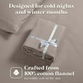 thumbnail image 5 of Superior Solid Flannel Cotton Bed Sheet Set, Twin XL, Grey, 5 of 9